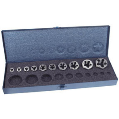 10 Pc. 1/4-20 to 1-8 NC Thread Hex Rethreading Die Set Series/List #7200 MT7537021