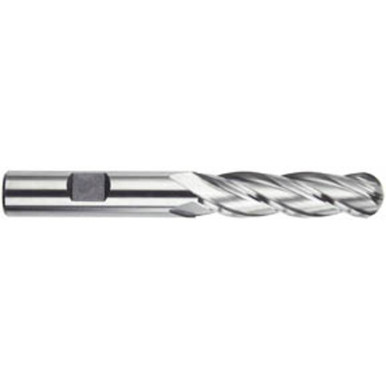 3/4" Dia. /4" Shank " DOC x 5-1/4" OAL, HSS 4 Flute, 30 Degree Helix, Ballnose End Mill Series/List #4555 MT2044303