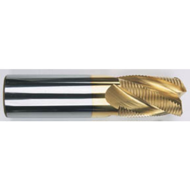 1/2" x 1/2" x 1 1/4" " 4 Flute Single End Carbide Roughing Center Cutting End Mill-TiCN Series/List #5972C MT3256784