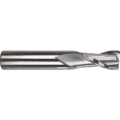 3/8" /8" x 1" x 2 1/2" 0.0200" C/R 2 Flute Single End Carbide Finishing End Mill-Uncoated Series/List #5967 MT3258924