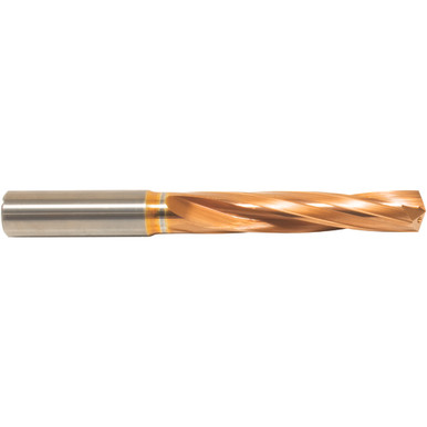 3.6 mm Dia. x 6 mm Shank x 28 mm Flute Length x 66 mm OAL, 5xD, 135 Degree, ZrCN, 2 Flute, Coolant Thru, Round Solid Carbide Drill Series/List #NG05 MT711443903