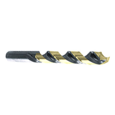 25/64 Dia - 5-1/8 " OAL - Gold-Black Oxide-HSS-Heavy Duty Split Pt Jobber Drill Series/List #1384 MT7812083