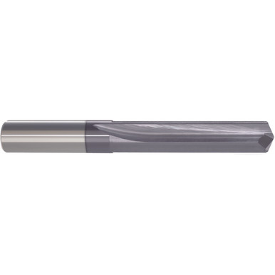 #65 Dia. x 0.035" Shank x 1/2" Flute Length x 1-1/2" OAL, Straight Flute, 140 Degree, AlTiN, 2 Flute, External Coolant, Round Solid Carbide Drill Series/List #5376T MT1393040