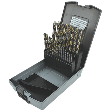 21 Pc. 1/16" - 3/8" by 64ths HSS Bright Jobber Drill Set Series/List #8030 MT1218143