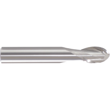 13/64" Dia. x 1/4" Shank /8" DOC x 2" OAL, Carbide 2 Flute, 30 Degree Helix, Ballnose End Mill Series/List #5974 MT3257097