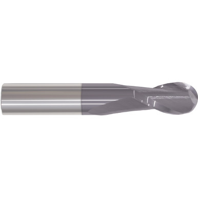 25/64" Dia. /8" Shank x 1" DOC x 2-1/2" OAL, Carbide AlTiN, 2 Flute, Ballnose End Mill Series/List #5940T MT3292560