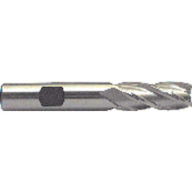 1" x 1" x 2" x 4 1/2" 6 Flute Single End HSSCo Finishing Center Cutting End Mill-Uncoated Series/List #4586 MT1811241