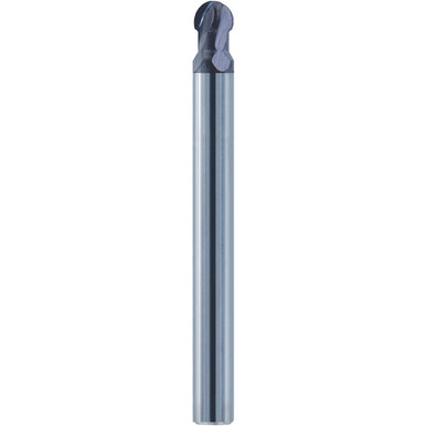 3/8" Dia. /8" Shank x 0.349" DOC x 2-1/2" OAL, Carbide nACo, 4 Flute, Ballnose End Mill Series/List #5924 MT1399007