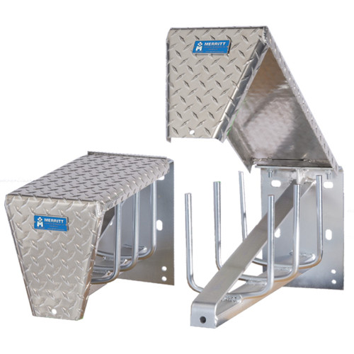 Merritt 234-1 24 in. Frame Mount Tire Chain Carrier w/ Removable Lid