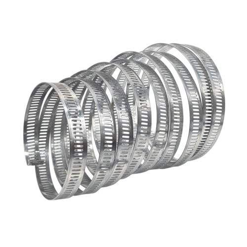 Mikalor Clamps LLC 03035111 8 mm Wide AISI 430 Stainless Steel Adapflex Perforated W2 25 m Endless Band - Qty 50