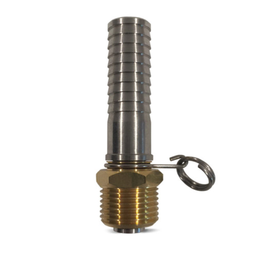 SANI-LAV N20 3/4 in. Hose Barb x 3/4 in. MGHT Brass Swivel Hose Adapter