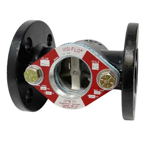 OPW VISI-FLO 1400 2 in. ANSI 150 lb. Flange Carbon Steel Sight Flow Indicator w/ Fluorocarbon Seal - Propeller