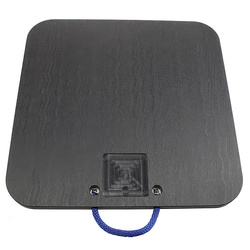 Cope Plastics 36 in. x 36 in. x 2 in. Outrigger Pad, 49 Ton Load Capacity, Black