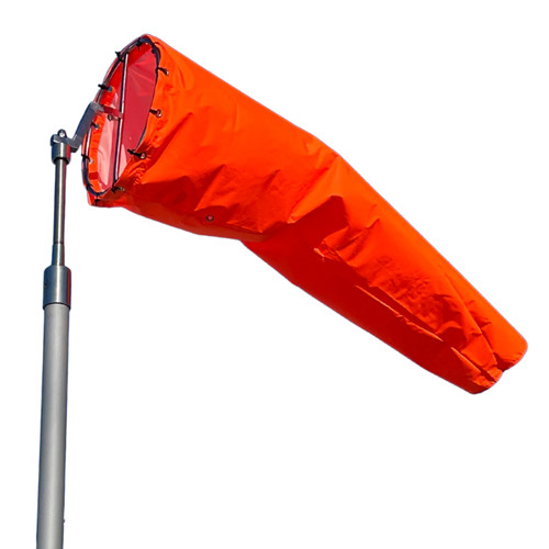 Custom Windsock OW1036 Orange Aviation Windsock- 10 in. x 36 in.