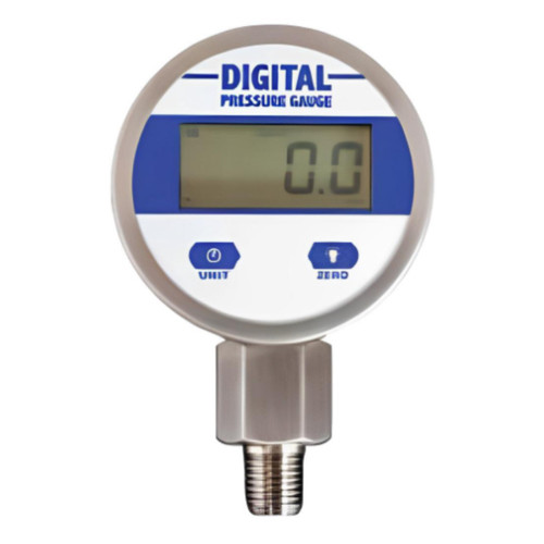 PCDG-5000-P 2 1/2 in. Polycarbonate Case x 1/4 in. NPT Bottom Mount Digital Pressure Gauge, 0 - 5,000 PSI