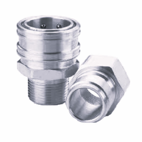 PCI ST Stainless Steel Non-Valved Couplings - Coupler (Male Threads)