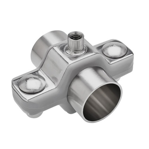 Campbell Fittings PHTCM-400P-304SAN Process Hex Threaded Coupling Mount w/ Acorn Nut - 4 in. Pipe