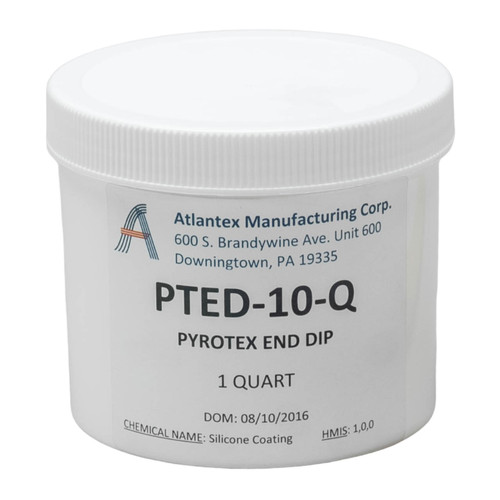 Atlantex Manufacturing PTED-10-G Pyrotex End Dip silicone RTV Sealant - 1 Gallon
