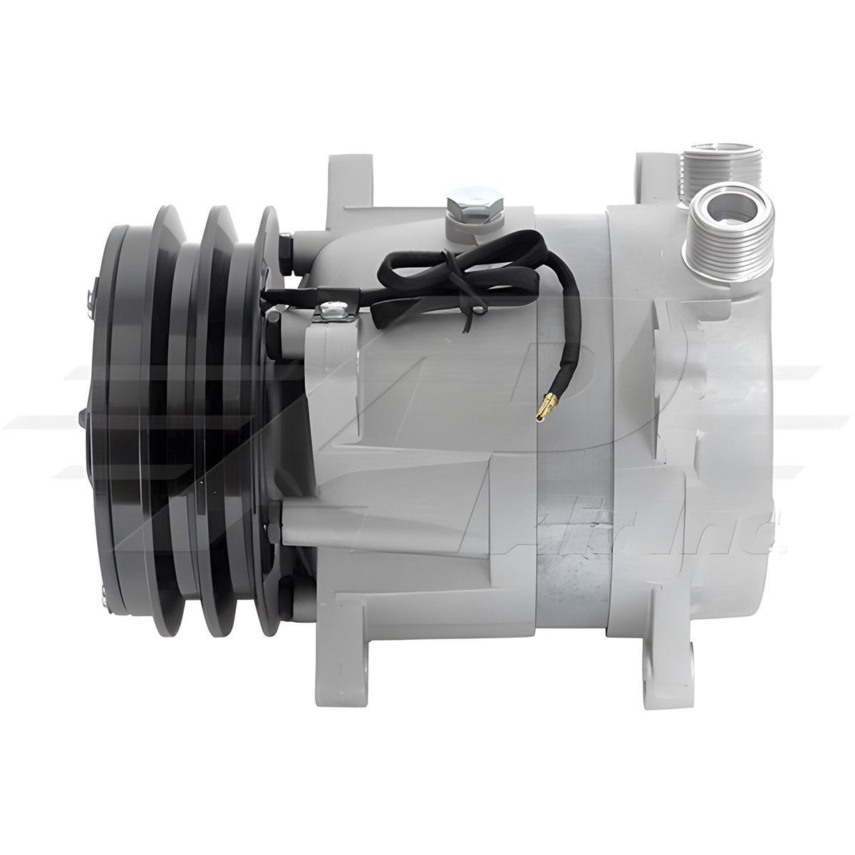 V5 Compressor - Ear Mount, 2 Groove, Vertical Tube O-Ring, 24 Volt for Komatsu
