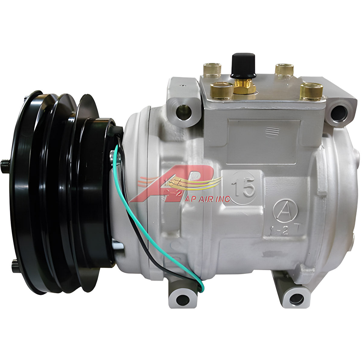 Alternative Denso Compressor 10PA15C - 134mm, Single Groove Clutch, 24V for Caterpillar
