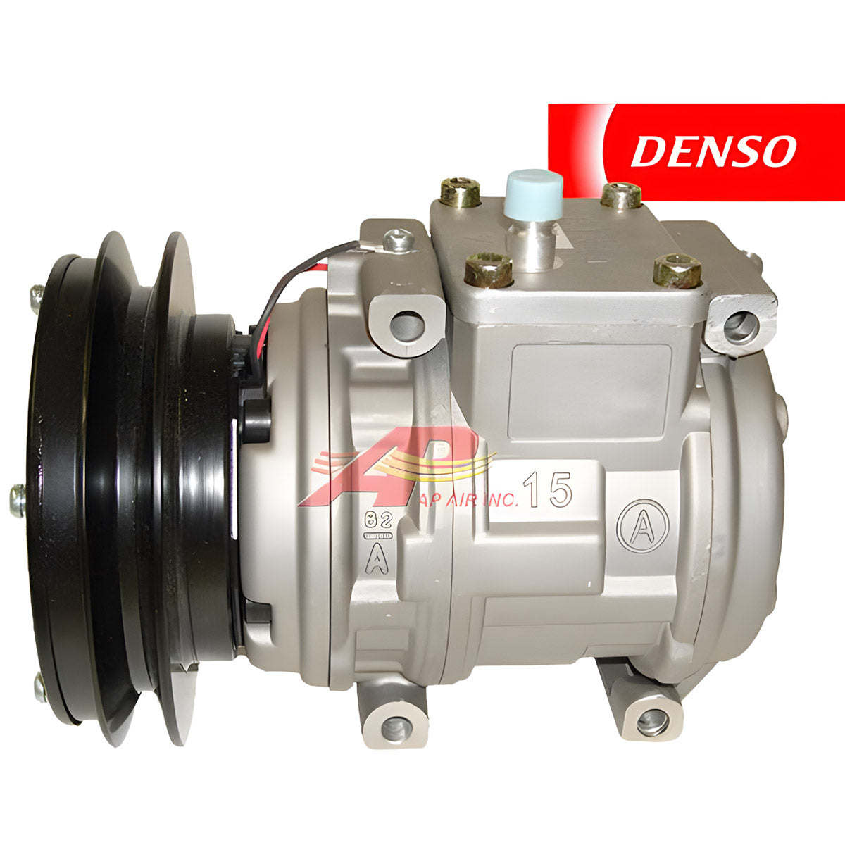Original Denso Compressor 10PA15C Body With Single Groove, 24 Volt for Caterpillar