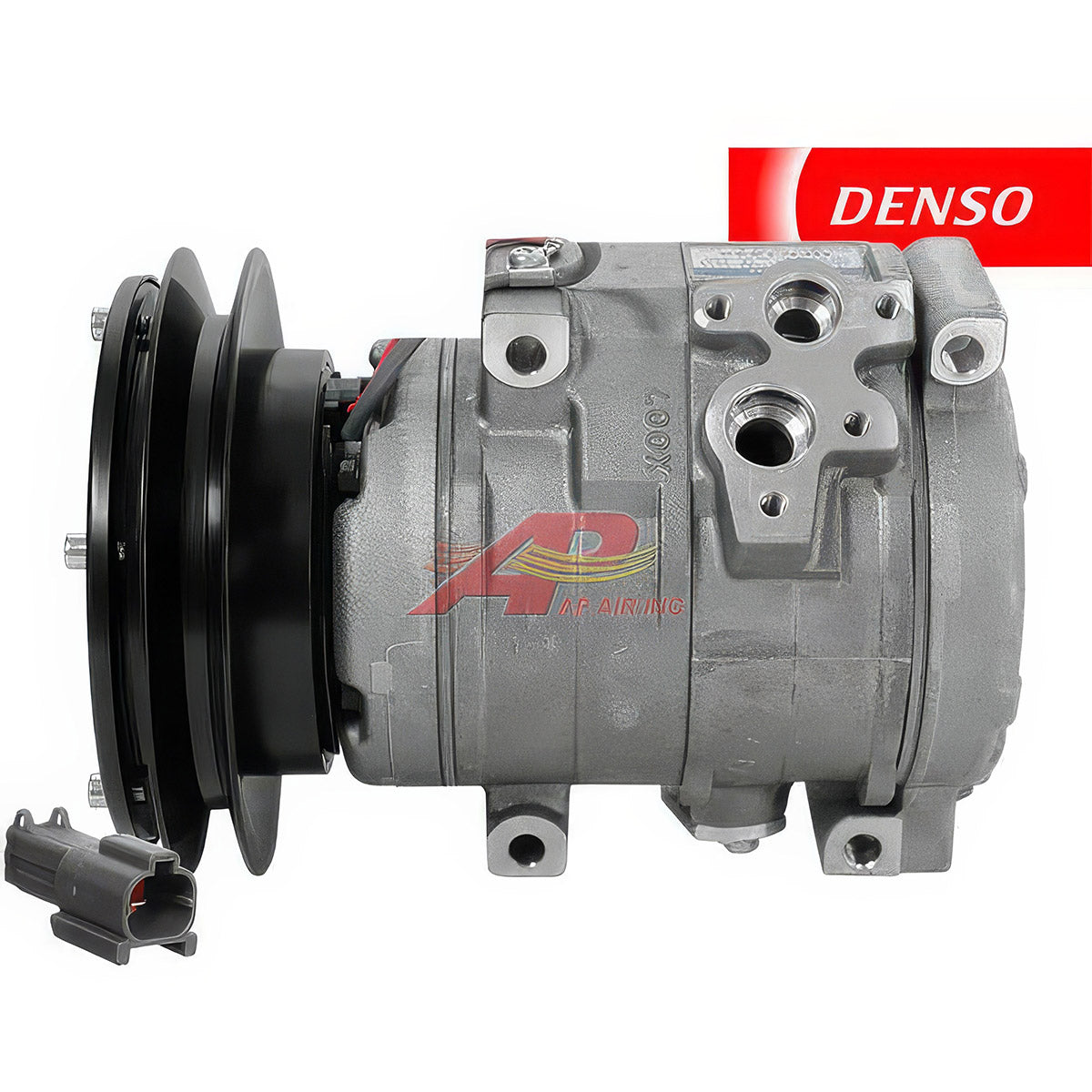 Denso Compressor 10S17C Body With 1 Groove Clutch, 24V for Komatsu & John Deere