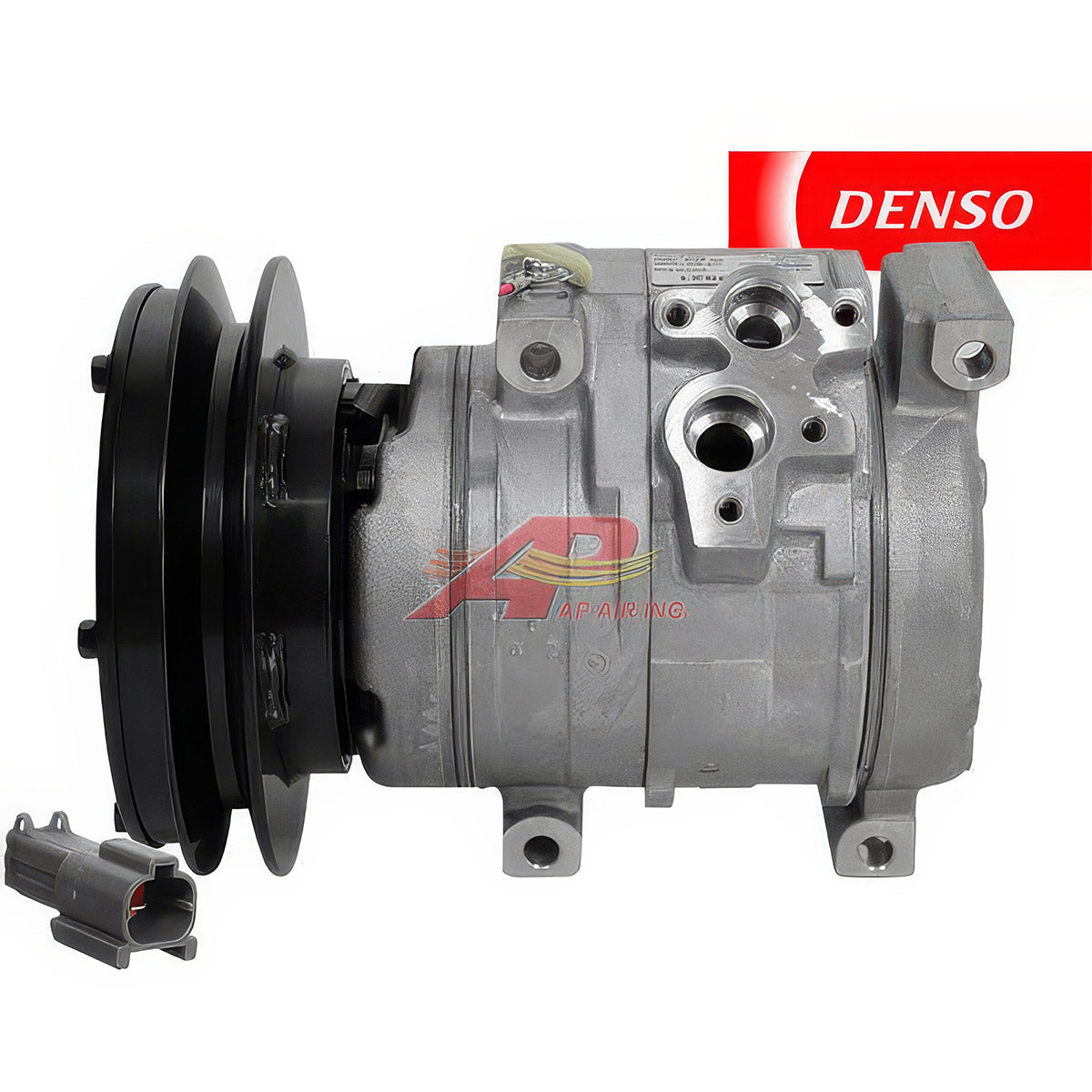 Original Denso 10S15C Compressor With 1 Groove 5/8" Clutch, 24 Volt for Komatsu & Hitachi