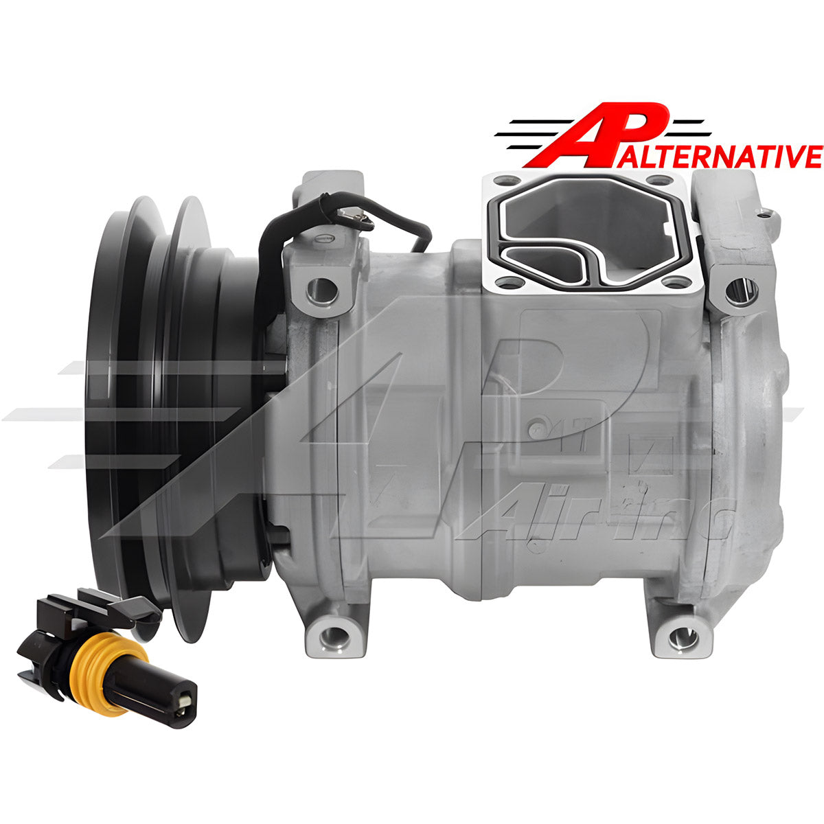 Alternative Denso Compressor 10PA17C - 146mm, Single Groove Clutch, 12V for John Deere