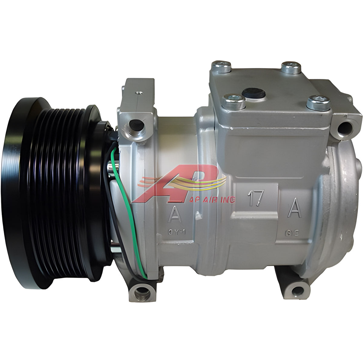 Denso Compressor 10PA17C Body With 8 Groove 4.9" Clutch 24 Volt for John Deere