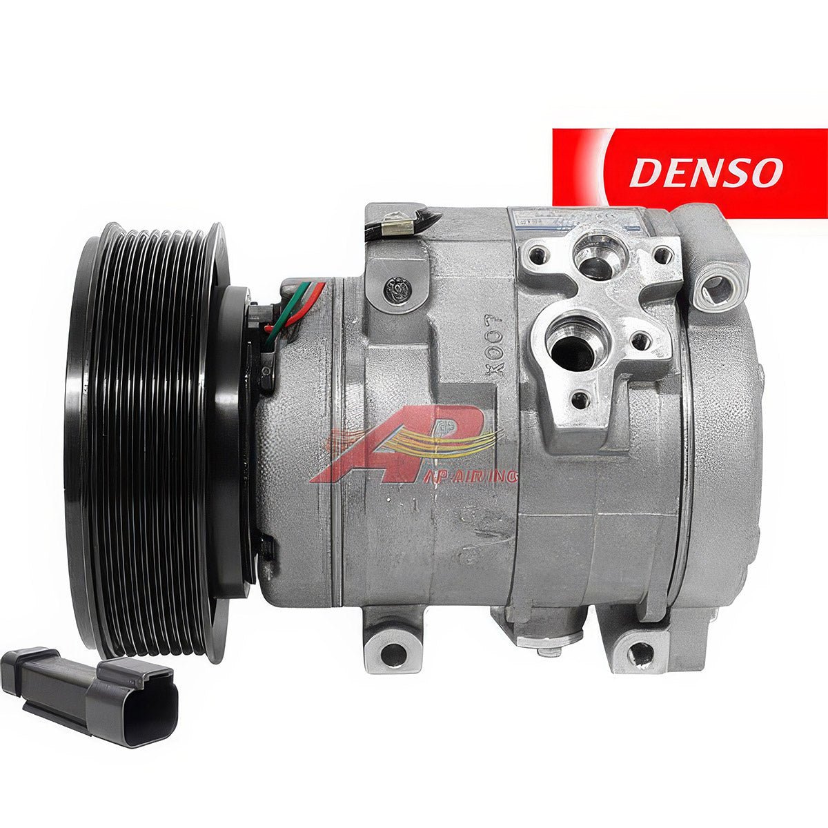 OEM Denso Compressor 10S17C -145mm, 8 Groove Clutch, 24V for Caterpillar & Komatsu