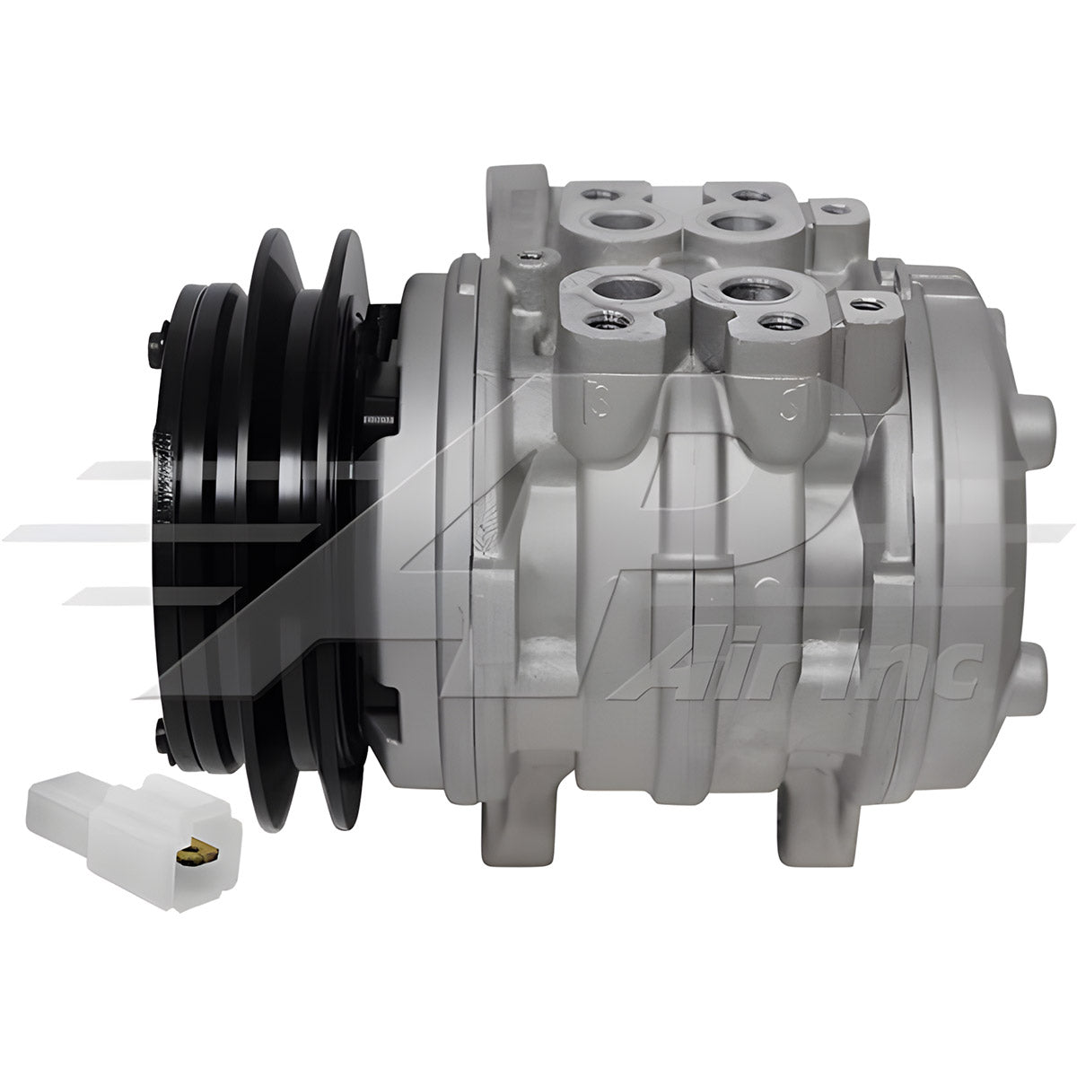 Alternative Denso Compressor 10Po8E - 122mm, Single Groove Clutch, 12V for Kubota
