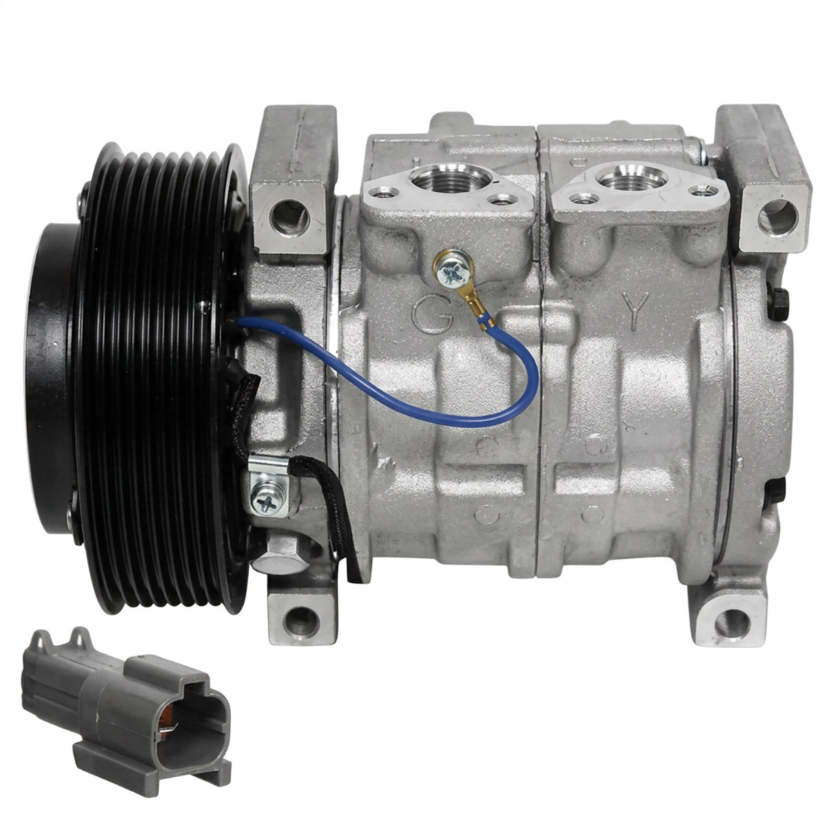 Air Conditioning Compressor for John Deere Excavators 4728531 - Denso Style