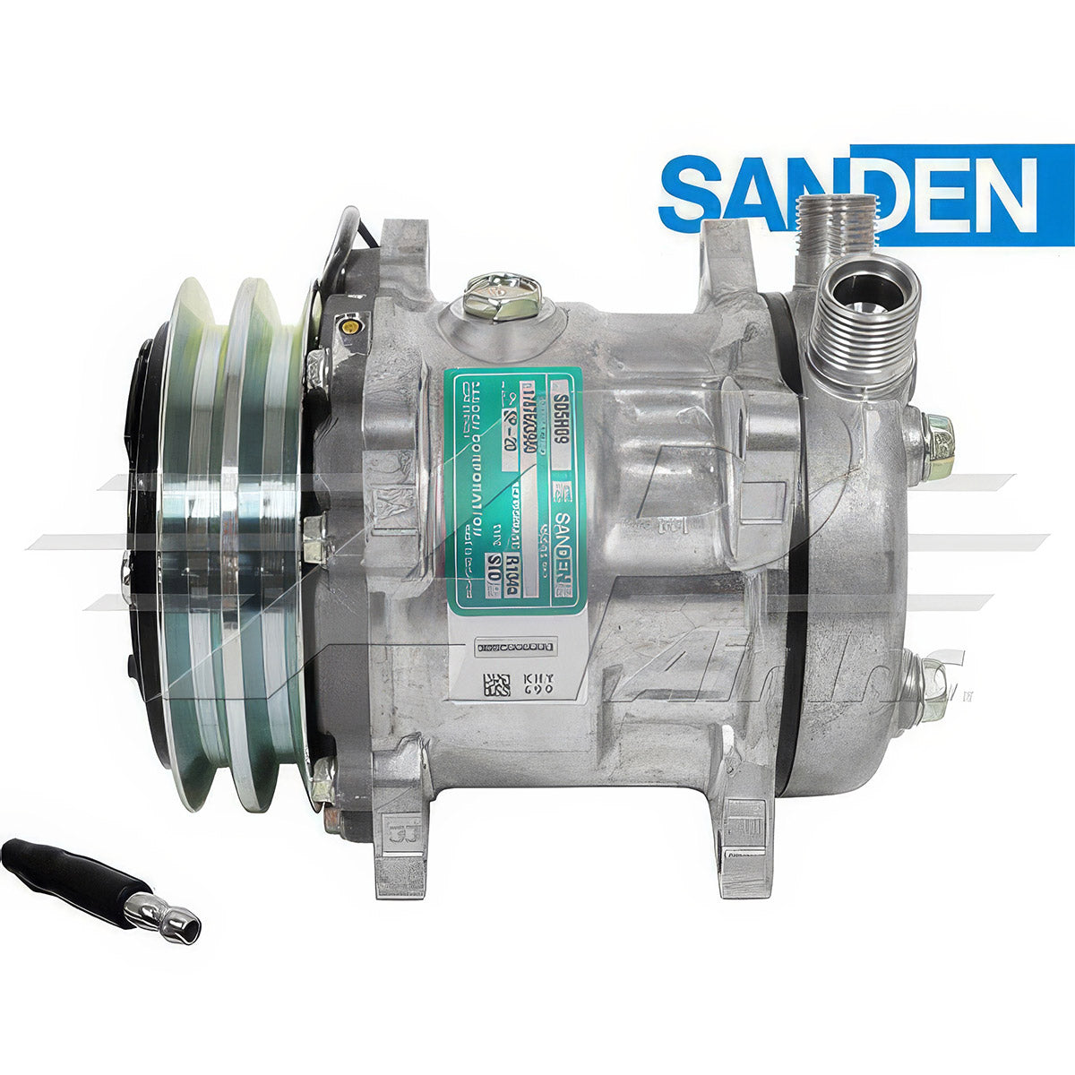 Original Sanden SD5H09, 5" 2 Groove Clutch Vertical 8 And 10 O-Ring for John Deere