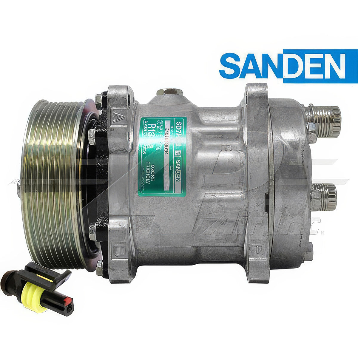 OEM Sanden Compressor SD7H13 - 119mm, 8 Groove Clutch 12V for John Deere