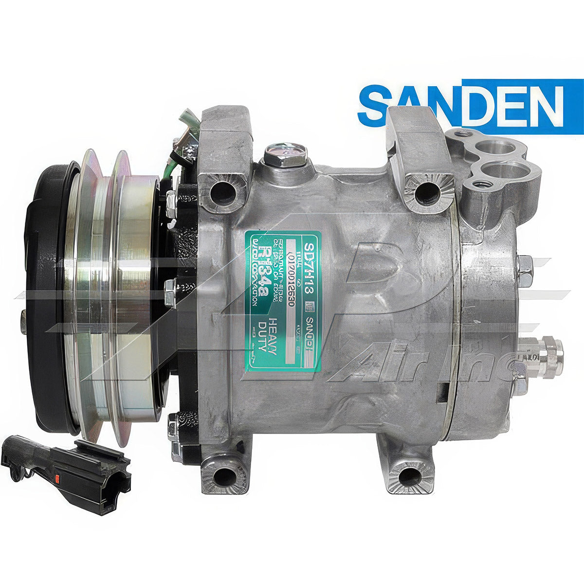Sanden - SD7H13, 5" 1 Groove Clutch, Direct Mount, Wl Head for Kobelco
