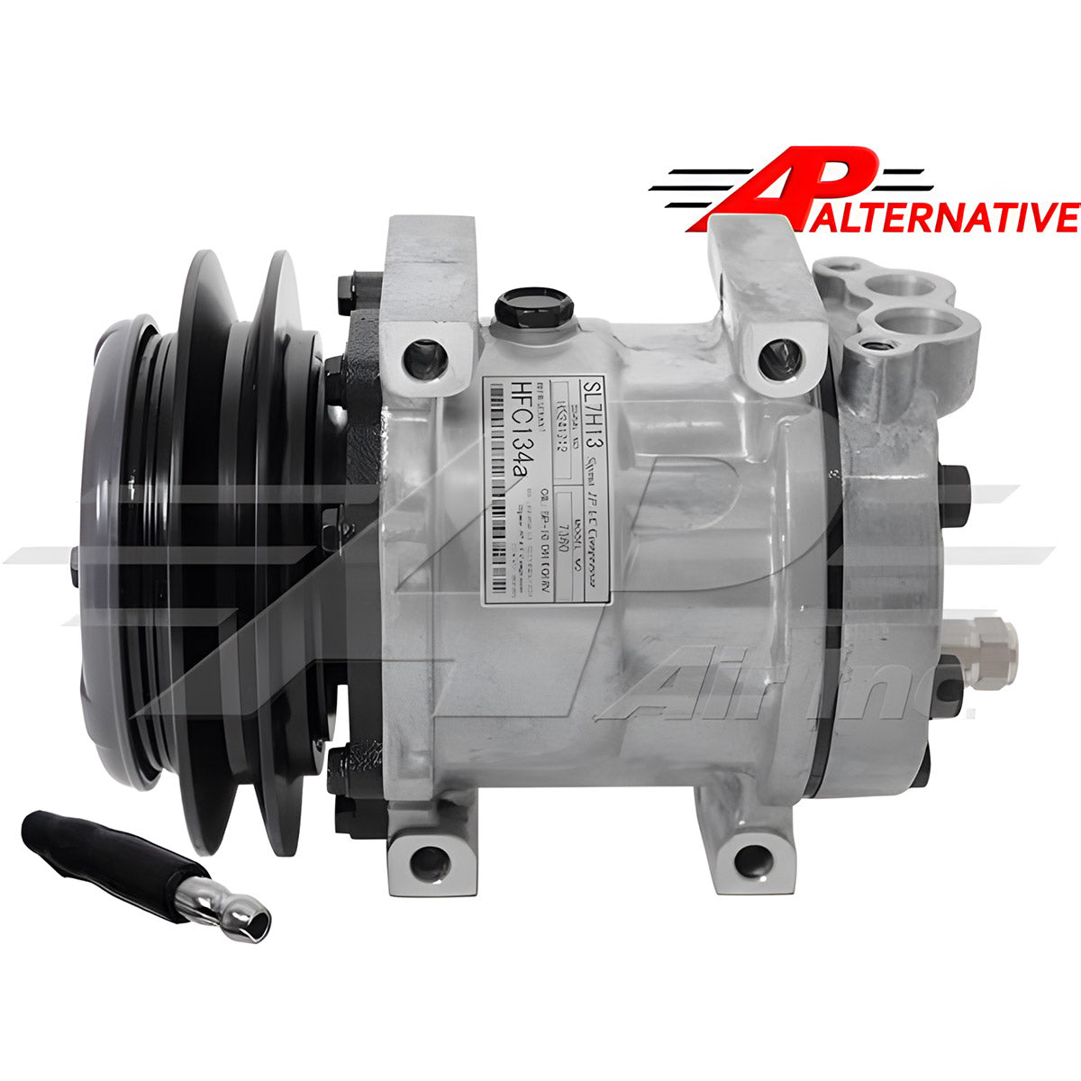 Alternative Compressor SD7H13 - 146mm, 1 Groove Clutch 24V for Kobelco & Ford/New Holland