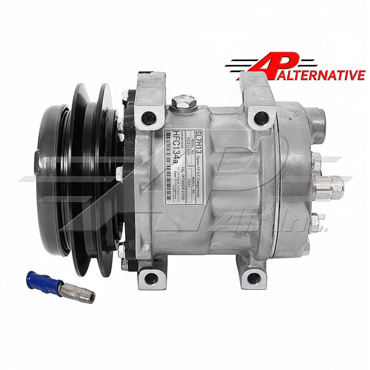 Sanden Aftermarket Version SD7H13, 5.7" 1 Groove Clutch, Direct Mount for Case IH & Kobelco