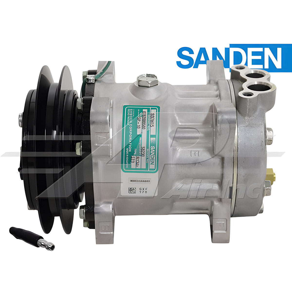 Original Sanden SD7H15, 5 3/4" Single Groove Clutch, Wl Head 24 Volt for Kobelco