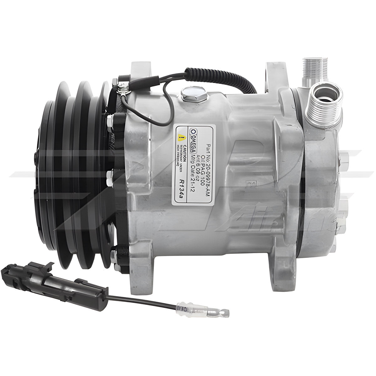 Alternative Sanden SD7H15 - 132mm, 2 Groove Clutch, 12V for JCB