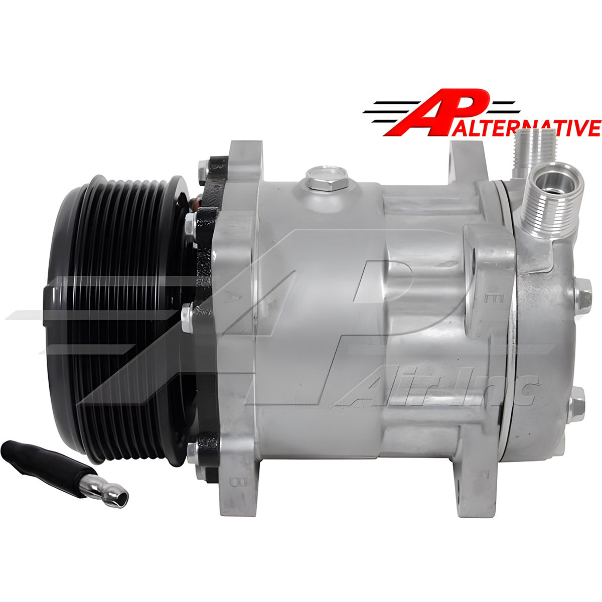 Sanden SD7H15, 4.7" Serpentine Clutch, Vertical 8 And 10 O-Ring for Ford/New Holland & Case IH