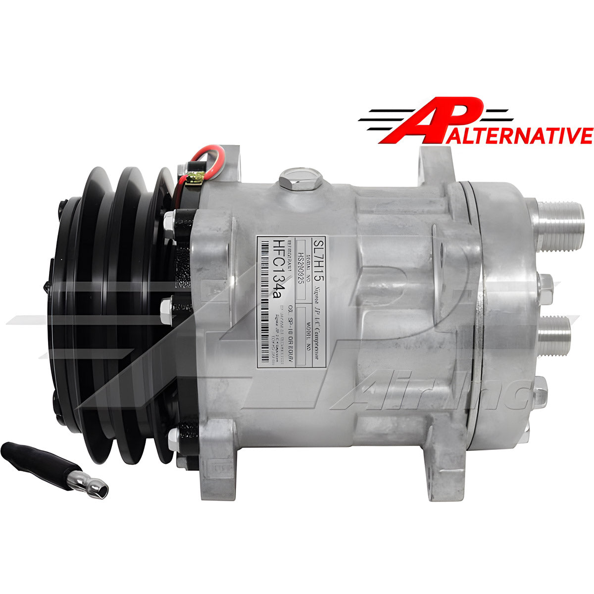 Sanden SD7H15, 5" 2 Groove Clutch, Horizontal 8 And 10 O-Ring for Ford/New Holland & Deutz