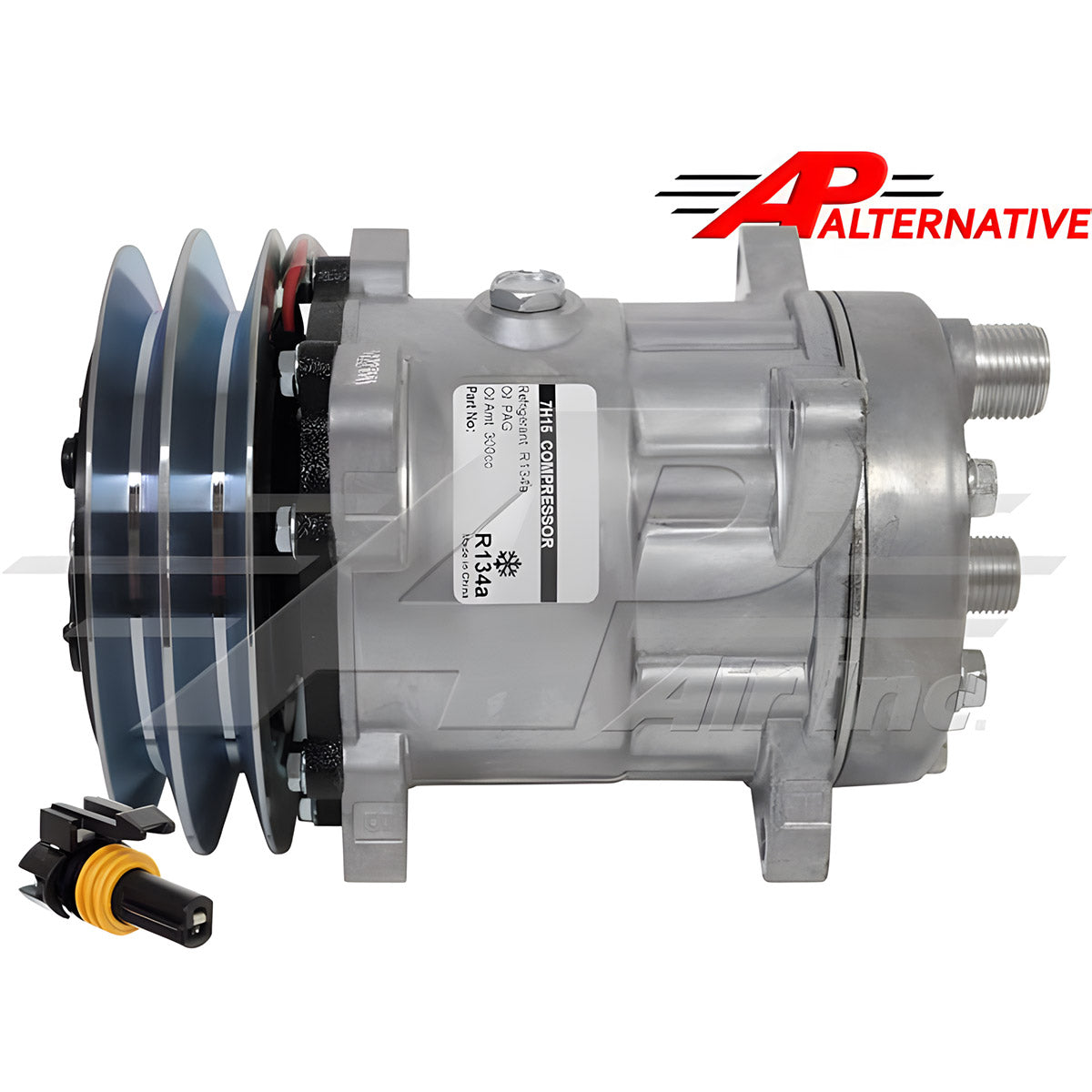 Sanden SD7H15, Stepped Rotor 2 Groove Clutch, Horizontal 8 & 10 O-Ring for Deutz