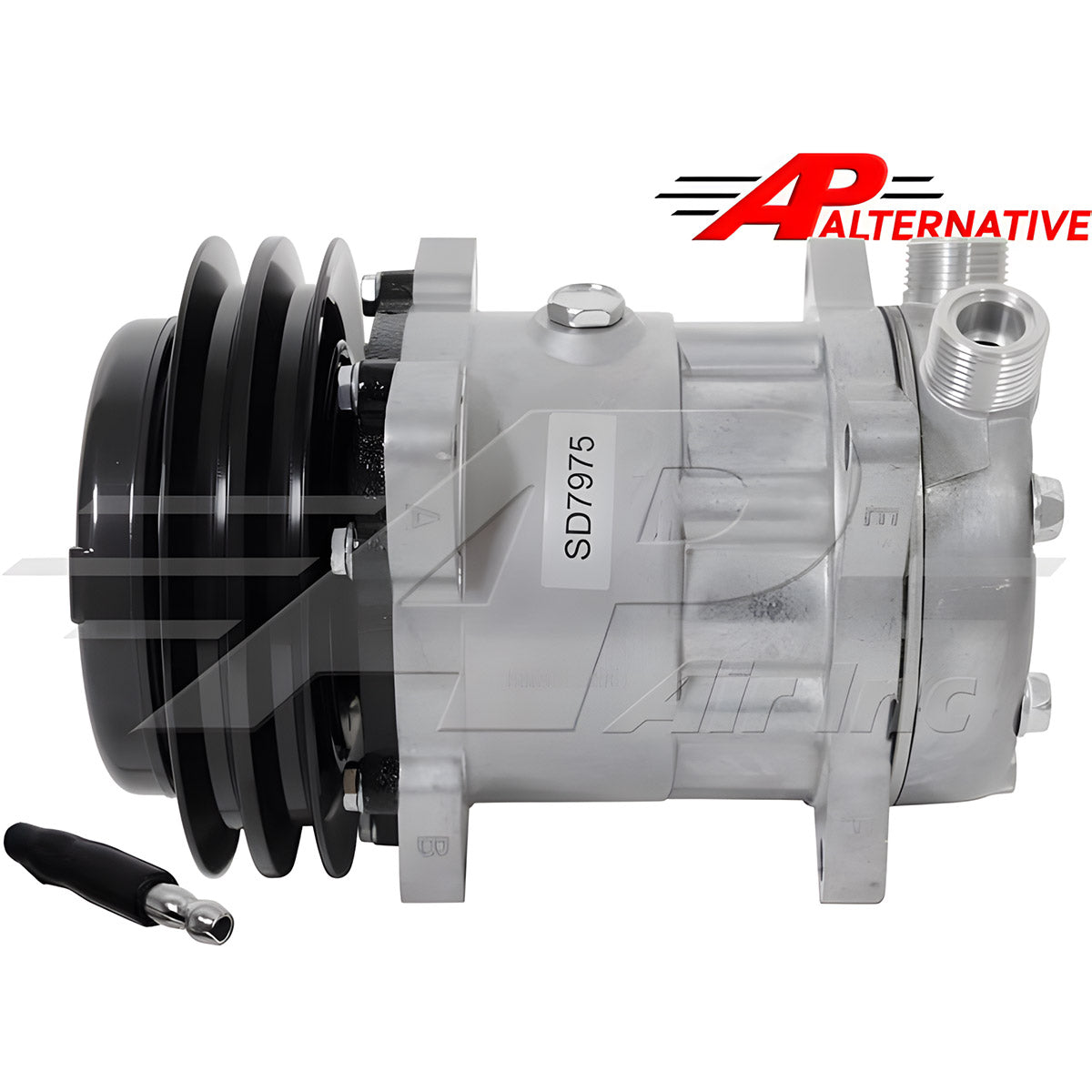 Sanden Style SD7H15, 6" 2 Groove Clutch, Vertical Tubo-O for Claas & Caterpillar