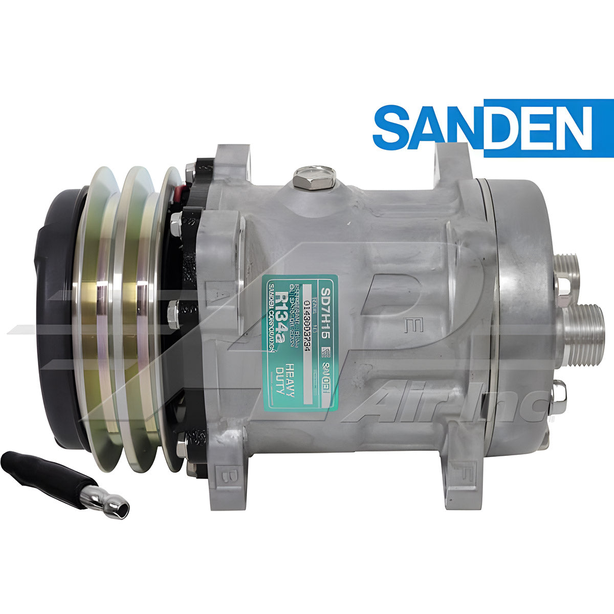 OEM Sanden Compressor SD7H15 - 132mm, 2 Groove Clutch 12V for Krone