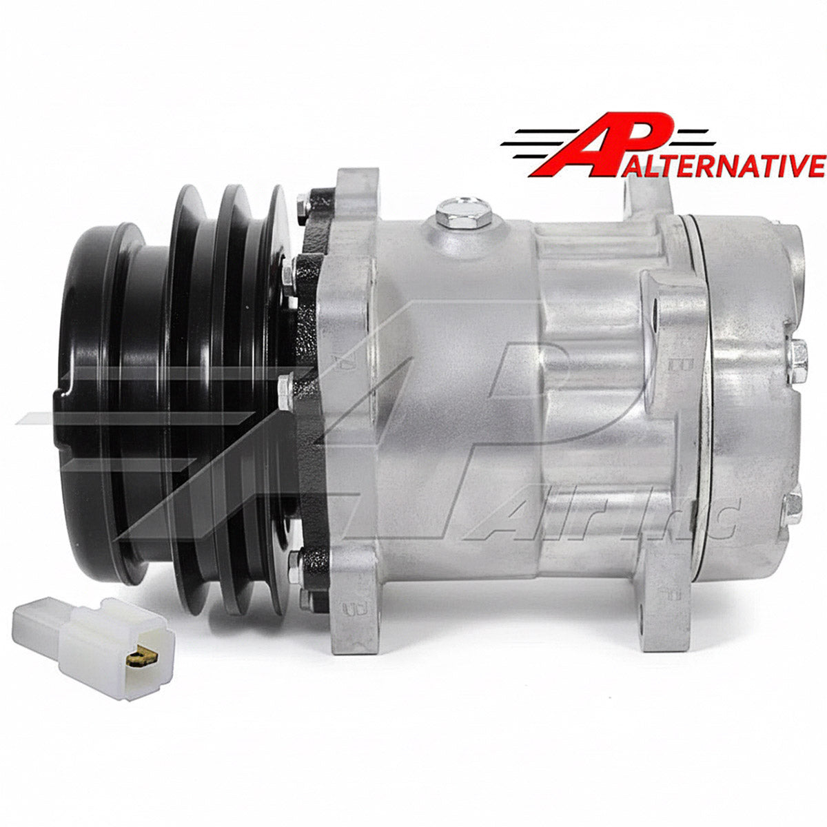 Alternative Sanden Compressor SD7H15 - 140mm, 2 Groove Clutch, 12V for Massey Ferguson & Agco/Allis