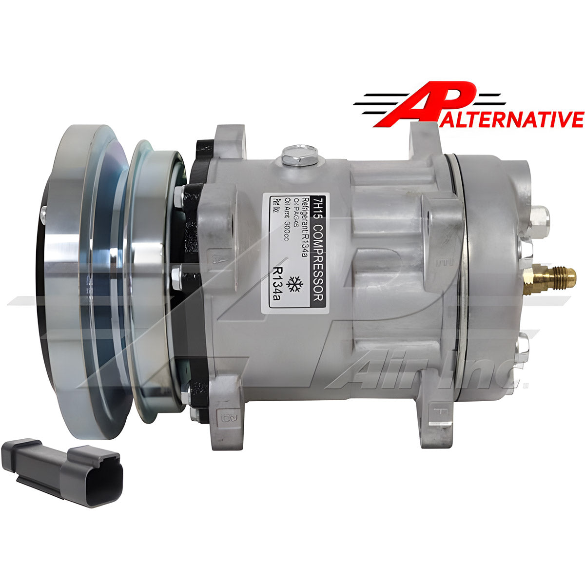 Alternative Compressor SD7H15 - 138mm, Single Groove Clutch, 24 Volt for Caterpillar & Terex