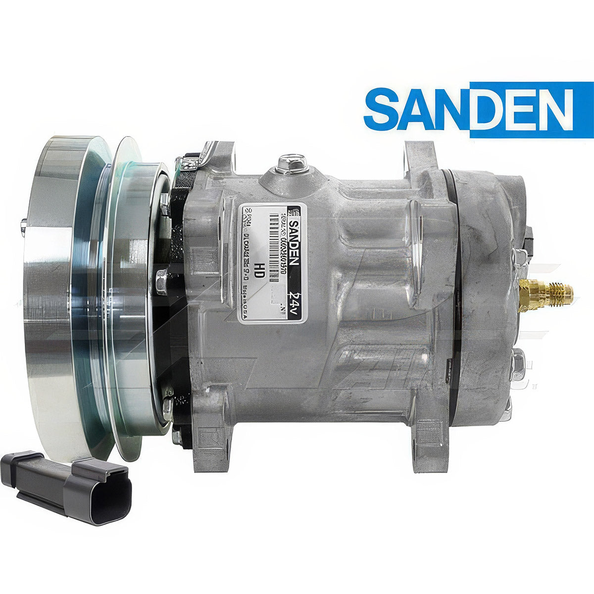 Original Sanden SD7H15, 6" Single Groove Clutch, Gm Pad Mount, 24 Volt for Caterpillar