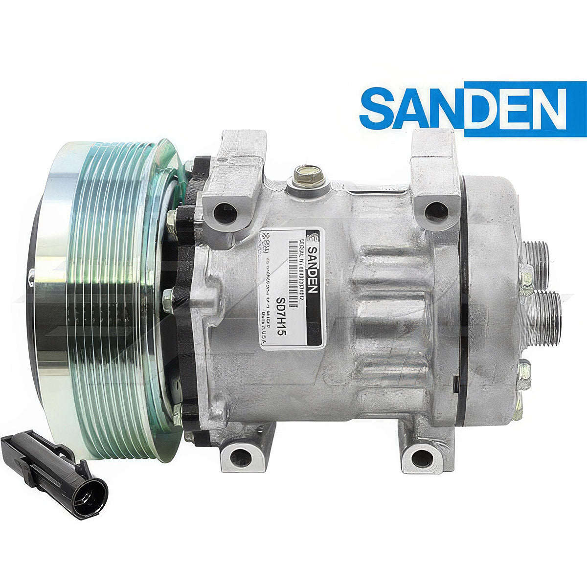 SD7H15HD, 6" 8 Groove Clutch, Horizontal Tube O-Ring, 24V for Case IH