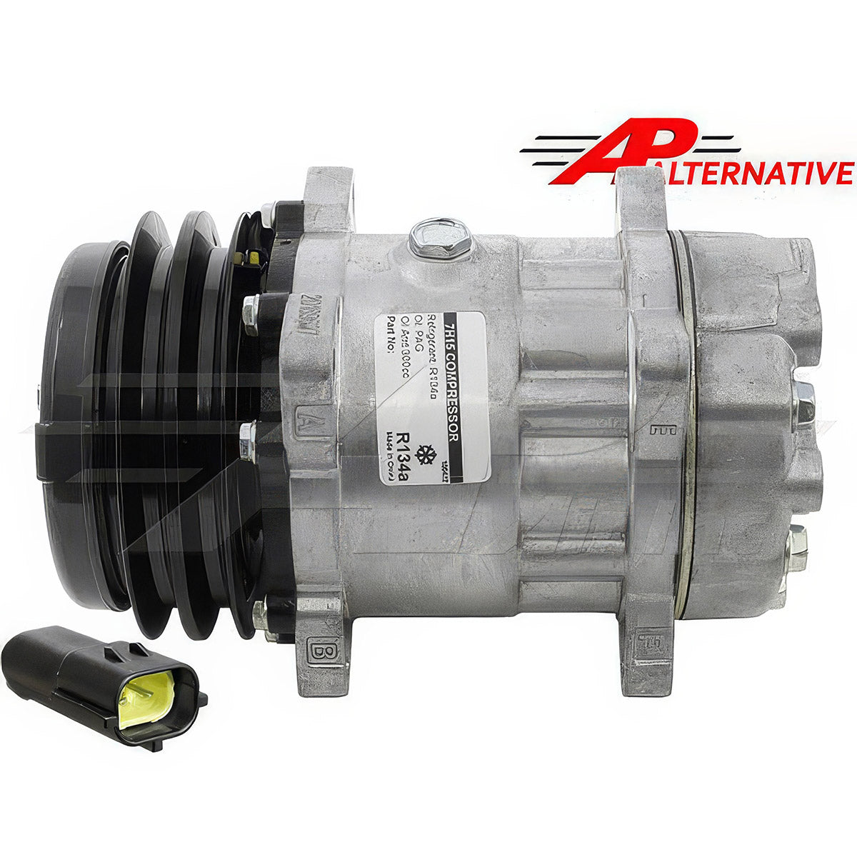 Sanden SD7H15 SHD, 5 3/16", 2 Groove Clutch, 24V for Volvo