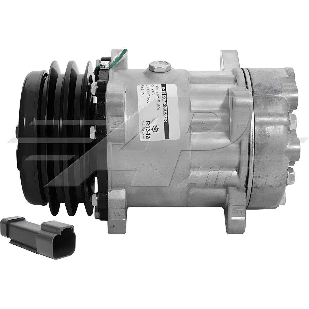 Sanden SD7H15, 5 1/4", 2 Groove Clutch, 24V for Volvo